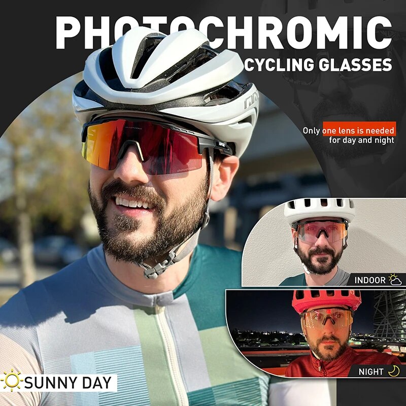 Photochromic Road Cycling Glasses