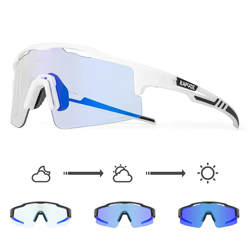 Photochromic Men Women Sunglasses Blue